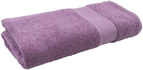 Home Berry Cotton Bath Towel 500 GSM Lavender Color (70 x 140 CM) Set  Of 1 Pcs