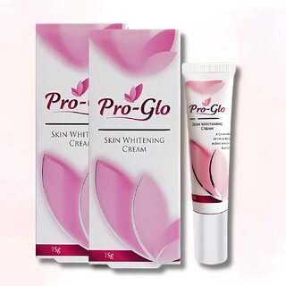 Pro Glow Skin Whitening Cream Dark/Age Spots, Uneven Skin Shade  (15Gms Pack Of 2)