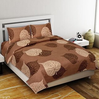                       Homeberry 1 Double bedsheets With 2 Matching Pillow Covers Hurry                                               