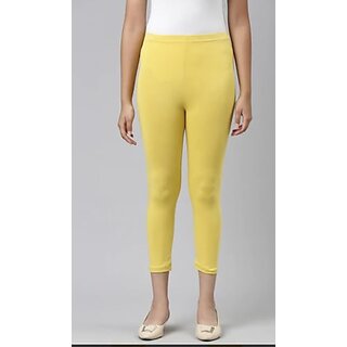                       Urja Enterprise Cotton Leggings Yellow (Pack of 1)                                              