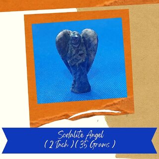                       VSP VASTU SAMADHAN - 231 - SODALITE ANGEL FOR  SELF-ESTEEM, SELF-ACCEPTANCE AND SELF-TRUST ( 2 Inch )  ( 35 Gram )                                              