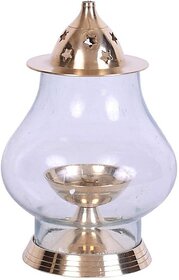 DecorDeck DD-1DEEP Brass Hanging Diya (Height 1.2 inch)