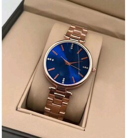 Bolun Blue Dial Rose Belt Analog Girls and Women WatchRam28