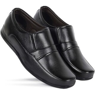                       PLAYTOES Men's For Formal Shoe Party Wear For Men (Black)                                              