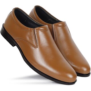                       PLAYTOES Men's For Formal Shoes Party Wear For Men (Tan)                                              