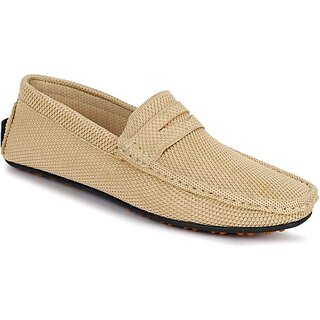                       PLAYTOES Loafer Shoes For Men Loafers For Men (Beige )                                              