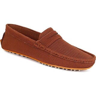                       PLAYTOES PLAYTOES Men's Tan Loafers Shoe Loafers For Men (Tan )                                              