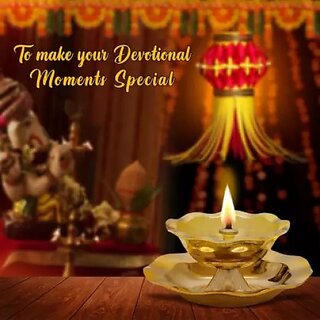 DecorDeck PTG-DDFG-022 Brass Hanging Diya (Height 3.5 inch) DecorDeck PTG-DDFG-022 Brass Hanging Diya (Height 3.5 inch)