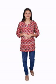 Kid Kupboard Cotton Girls Kurti, Multicolor, Full-Sleeves, 16-17 Years KIDS6551