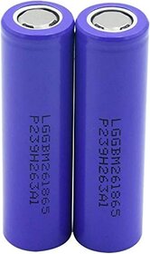 3.7V 2000 mAh Lithium Ion 18650 Rechargeable Battery (pack of 2)