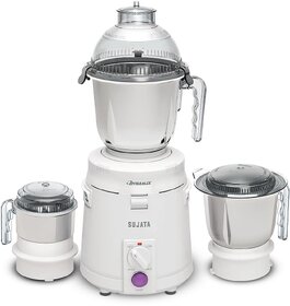 Sujata Dynamix 900 Watts Mixer Grinder  22000 Rotations Per Min  90 Minutes Continuous Running  3 Versatile Jars 1500