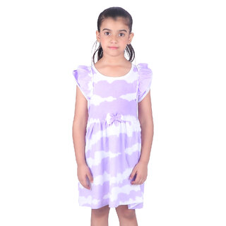                       Kid Kupboard Cotton Girls A-Line Frock, Multicolor, Sleeveless, 7-8 Years KIDS6570                                              