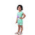 Kid Kupboard Cotton Baby Girls T-Shirt and Short Set, Green, Half-Sleeves, 4-5 Years KIDS6560
