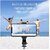 Shine Selfie Stick R1S 3-in-1 Multifunctional Bluetooth Extendable Selfie Sticks with Flash Detachable Wireless Remote Tripod Stand for Mobile Phones (Black)