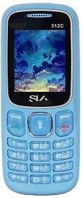 Sia 312 c (Dual Sim, 1050 mAh Battery, 1.77 Inches Display, Blue)