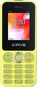 GFive Rose 313 (Dual Sim, 1050 mAh Battery, 1.8 Inches Display, Yellow)