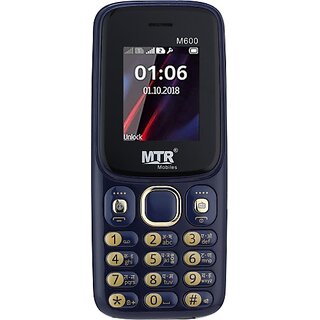 MTR M 600 (Dual Sim, 3000 mAh Battery, 1.77 Inches Display, Blue) MTR M 600 (Dual Sim, 3000 mAh Battery, 1.77 Inches Display, Blue)