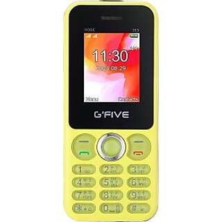 GFive Rose 313 (Dual Sim, 1050 mAh Battery, 1.8 Inches Display, Yellow) GFive Rose 313 (Dual Sim, 1050 mAh Battery, 1.8 Inches Display, Yellow)
