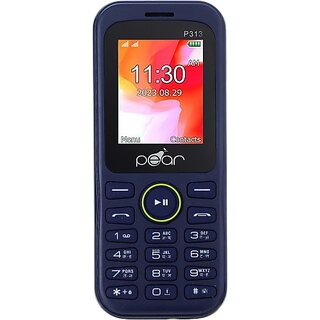 Pear 313 (Dual Sim, 1000 mAh Battery, 1.8 Inches Display, Blue) Pear 313 (Dual Sim, 1000 mAh Battery, 1.8 Inches Display, Blue)