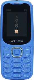 GFive Rose 316 (Dual Sim, 950 mAh Battery, 1.8 Inches Display, Blue)