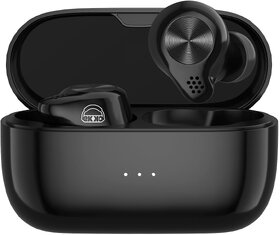 EKKO Earbeats T07 Mic, ENC Call Noise Cancellation, 10MM Driver, Twin Connect, Maxx Bass, Water Resistance (Black)