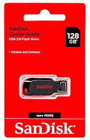 SanDisk SDCZ50-128G-I35 USB2.0 128 GB Pen Drive (Red and Black)