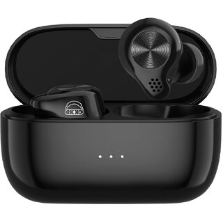                      EKKO Earbeats T07 Mic, ENC Call Noise Cancellation, 10MM Driver, Twin Connect, Maxx Bass, Water Resistance (Black)                                              