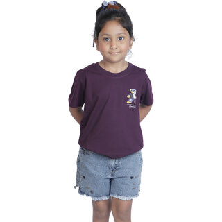 Kid Kupboard Cotton Girls T-Shirt and Short Set, Purple and Blue, Half-Sleeves, 6-7 Years KIDS6575 Kid Kupboard Cotton Girls T-Shirt and Short Set, Purple and Blue, Half-Sleeves, 6-7 Years KIDS6575