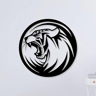                       BLIND SHOP Danger Tiger Face Metal Wall Art, Tiger Tree Decor, Wildlife Wall Art, Large Wall Art, Above Fireplace Decor,                                              
