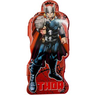                       Mannat Thor Printed Theme Shape Double Layer Pencil Box with Gift Pencil,Eraser and Scale(Pack of 1)                                              