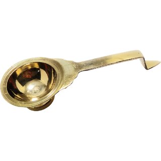 Pure Brass Ledle Aarti, Deep, Deepak, Dhoop Aarti, Diya For Purposes With Long Handle Pure Brass Ledle Aarti, Deep, Deepak, Dhoop Aarti, Diya For Purposes With Long Handle