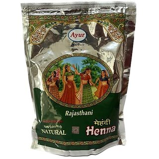                       Ayur Herbal NATURAL HENNA POWDER (500 GM)                                              