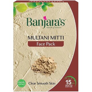                       Banjaras Touch Of Nature Multani Mitti Face Pack 100gm                                              
