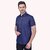 PrintCultr Men's Half Sleeve Cotton Spread Collar Shirt  (Navy Blue)
