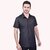 Roundfeet Men's Half Sleeve Cotton Spread Collar Shirt  (Black)