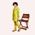 Roundfeet Boys Solid Pure Silk Kurta and Pyjama Set (Light Green)