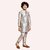 Roundfeet Boys Solid Pure Silk Kurta and Pyjama Set (Grey)