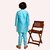 Roundfeet Boys Solid Pure Silk Kurta and Pyjama Set (Blue)