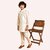 Roundfeet Boys Solid Pure Silk Kurta and Pyjama Set (Blue)
