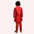 Roundfeet Boys Solid Pure Silk Kurta and Pyjama Set (Maroon)