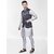 Roundfeet Men Silk Blend Blue Kurta Pyjama Ethnic Jacket Set