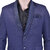Roundfeet Men Solid Tuxedo Style Formal Blazer (Blue)