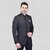 Roundfeet Men Solid Tuxedo Style Formal Blazer (Black)