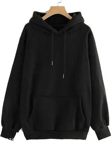 Clothster Solid Long Sleeve Hooded Hooded Pullover For Mens ()