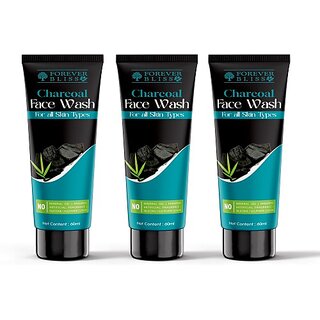 Indo Himaliyans Charcoal Facewash For Skin Brightening and Deep Cleansing Pack Of 3 Men and Women All Skin Types Face Wash 60 ml Indo Himaliyans Charcoal Facewash For Skin Brightening and Deep Cleansing Pack Of 3 Men and Women All Skin Types Face Wash 60 ml