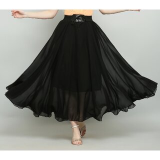                       Raabta Black Plain Skirt                                              