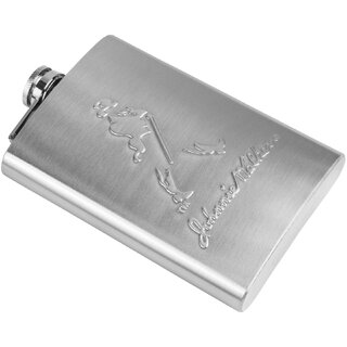                       STAR MAGIC 9oz JW Stainless Steel Hip Flask -1Pc  (Silver)                                              