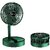 Adjustable Stand-Up Desk Fan with USB Charging Port, 3 Speeds, Handheld, for Home and Office Use, Green (Multi Colors)