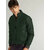 Clothster Men's Stylish Polyester Bomber Jacket - Lightweight, Trendy Design Pockets (Green)