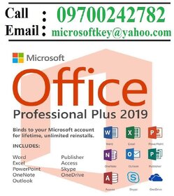 Office Professional Plus 2019 License Key Instant Delivery with Lifetime Validity. Call 9700242782